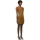 Gauntlett Cheng SSENSE Exclusive Brown Elasticated Contour Dress