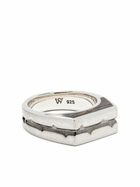 Stephen Webster Sterling Silver Thorn Addiction Malachite Ring