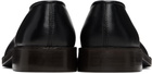 LEMAIRE Black Flat Piped Slippers