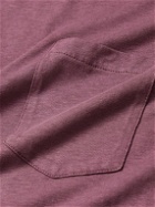 Officine Générale - Slub Cotton-Blend Jersey T-Shirt - Purple