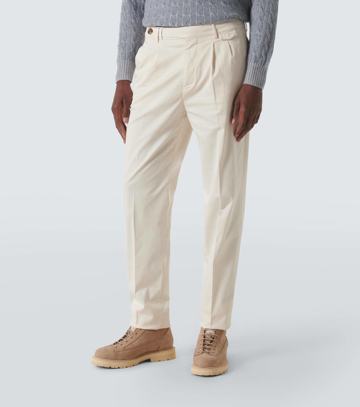 【関税＆送料込み】Brunello Cucinelli Cotton Trousers Brunello Cucinelli Soft cotton cargo pants - Men