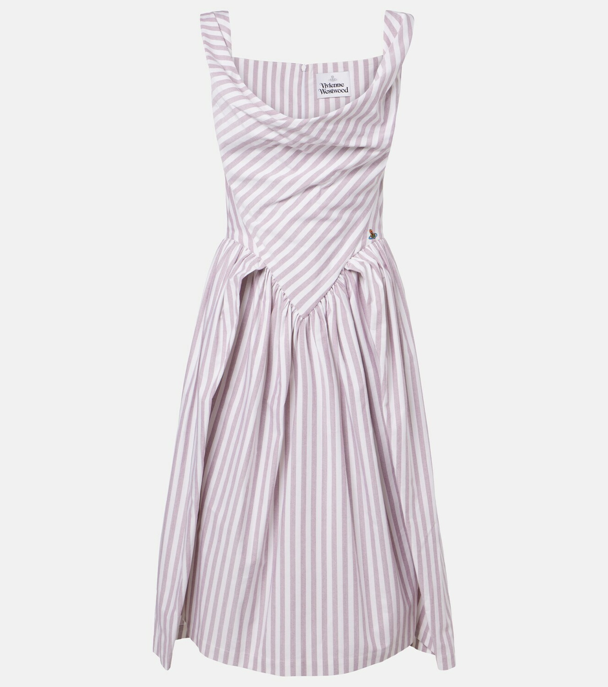 Vivienne Westwood Sunday striped cotton midi dress