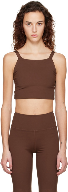 Photo: Girlfriend Collective Brown Mia Sport Bra