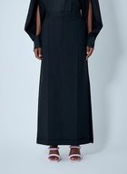 Alexander Wang Tailored Wool-Mohair Maxi Skirt
