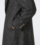 Brunello Cucinelli Herringbone wool and alpaca-blend coat