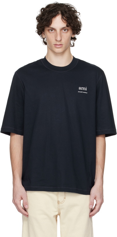 Photo: AMI Paris Navy Cotton T-shirt