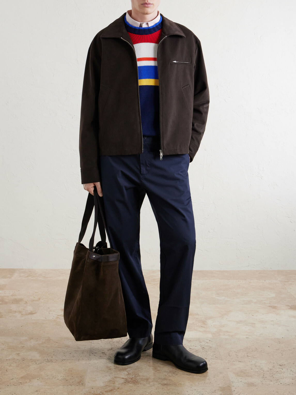 NN07 - Grip Tote 90025 Suede Tote Bag
