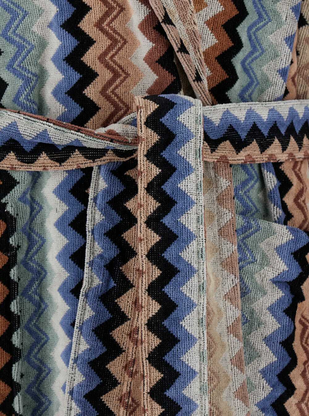 Missoni adam Multicolor Bathrobe With Zig Zag Motif In Cotton