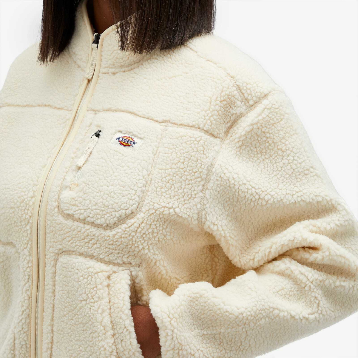 Dickies Women's Mount Hope Fleece in Whitecap Gray
