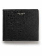SAINT LAURENT - Logo-Embellished Cross-Grain Leather Bifold Wallet