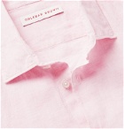 Orlebar Brown - Giles Slim-Fit Slub Linen Shirt - Pink