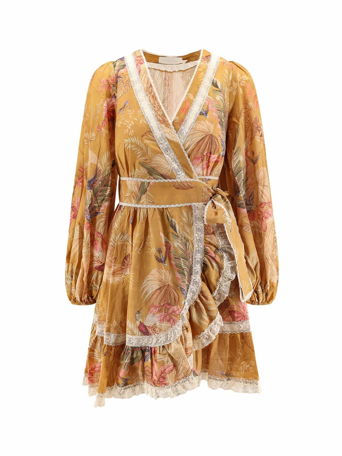 Zimmermann Tallow Gathered Long Dress Zimmermann
