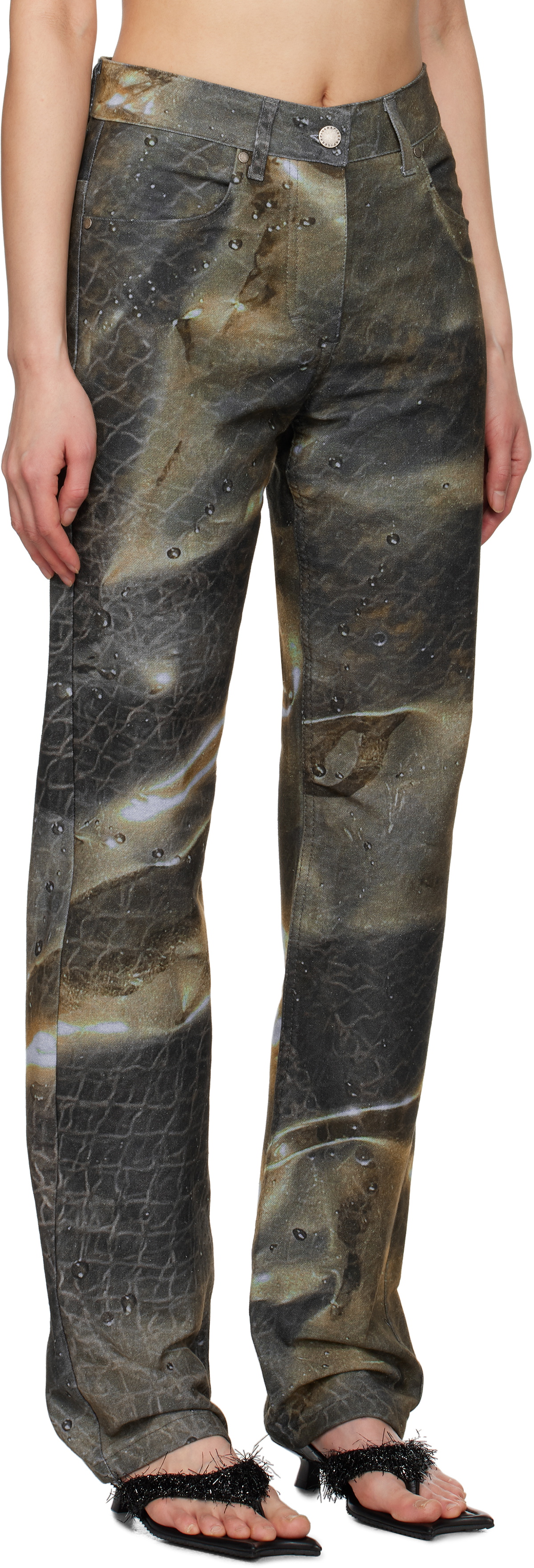 Serapis Green Golden Hour Fitted Jeans