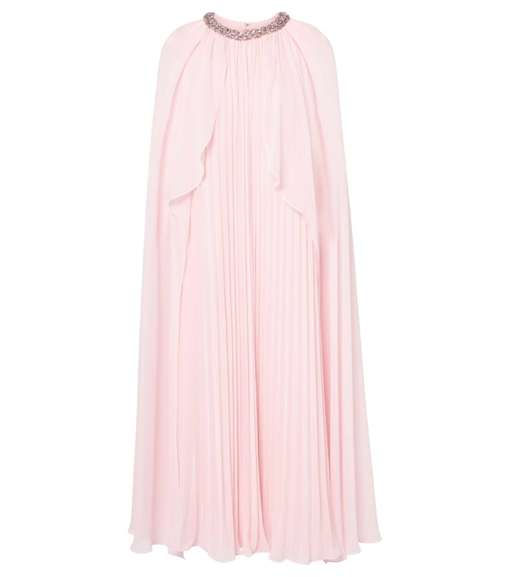 Photo: Self-Portrait Caped chiffon gown