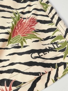 CELINE - Mid-Length Straight-Leg Printed Swim Shorts - Neutrals