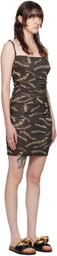 Nanushka Brown Adie Mini Dress