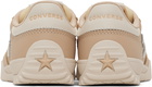 Converse Tan Run Star Nylon & Leather Sneakers