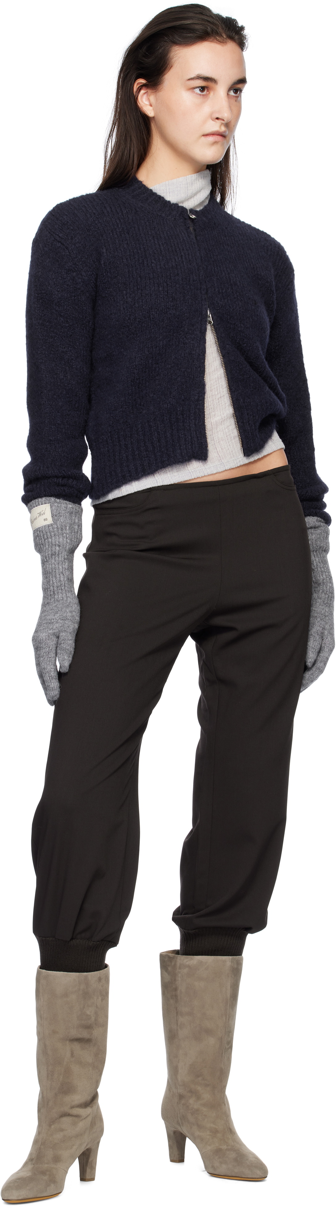 Paloma Wool Navy 'Plaisir' Zip Sweater Paloma Wool