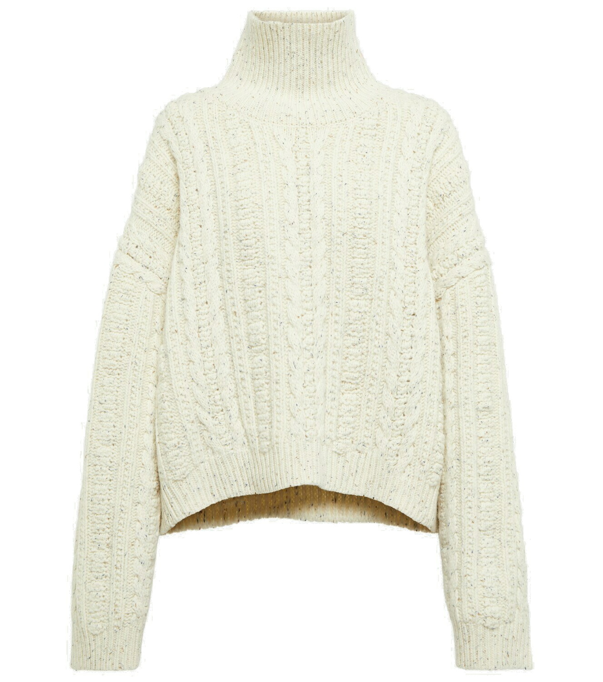 Toteme Women's Wool and Silk Turtleneck White