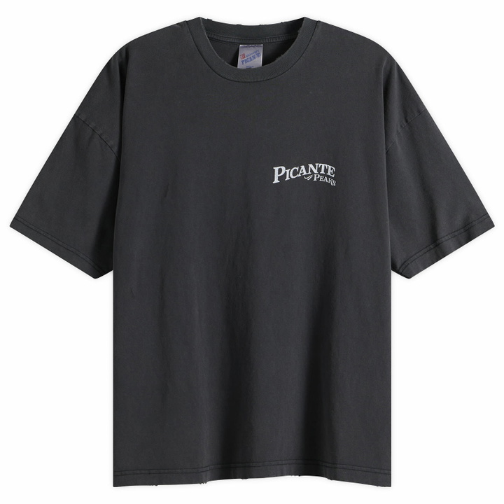 Photo: Picante Men's Peaks Patch T-Shirt in Vintage Black