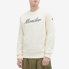 Moncler Men's Emerized Fleece Long Sleeve T-Shirt in White