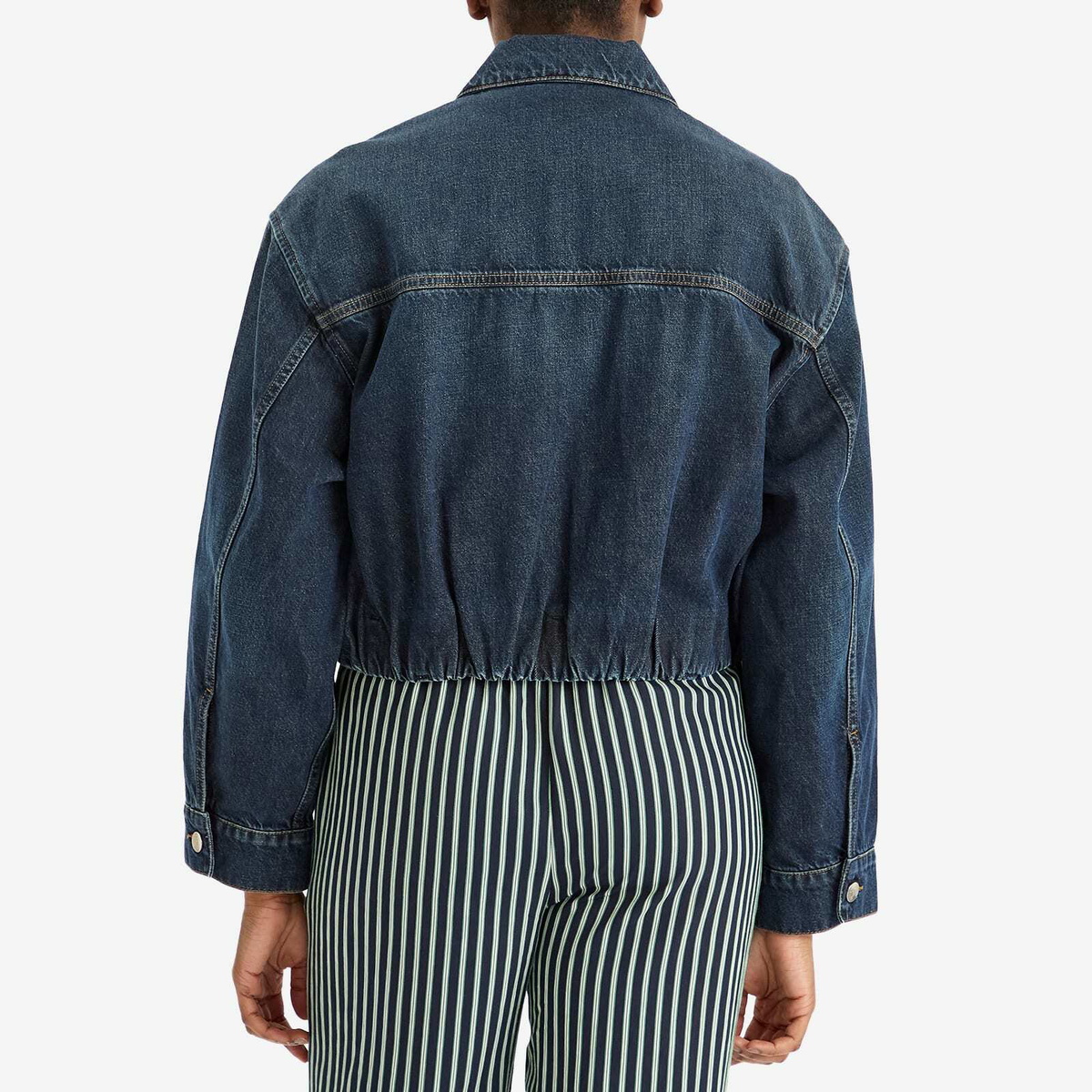 Closed Women's Ruched Hem Jacket in Dark Blue