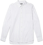 Balenciaga - Oversized Striped Cotton-Poplin Shirt - Men - White