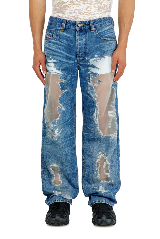 Photo: Diesel Regular Jeans Regular Waist 2024 D-Macs - Jeans Mens in Blue