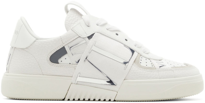 Photo: Valentino Garavani White 'VLTN' Band Low Sneakers