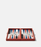 Giobagnara Phileas Miniature leather backgammon set