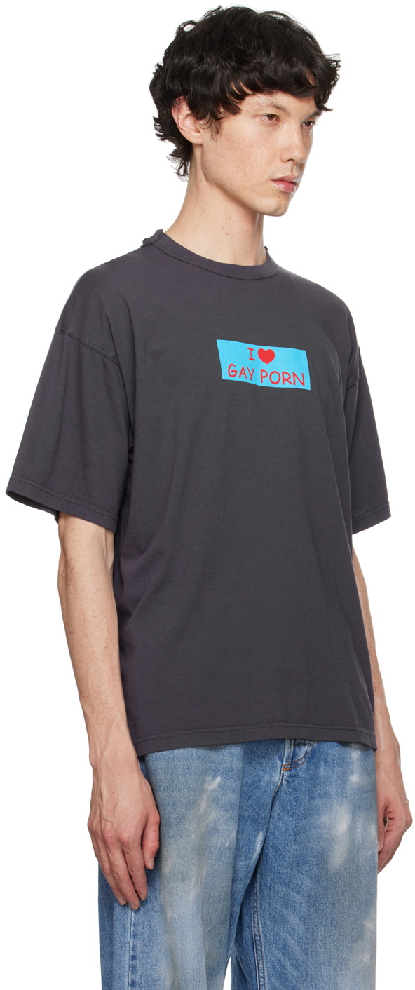 Magliano Gray 'I Love Gay Porn' T-Shirt