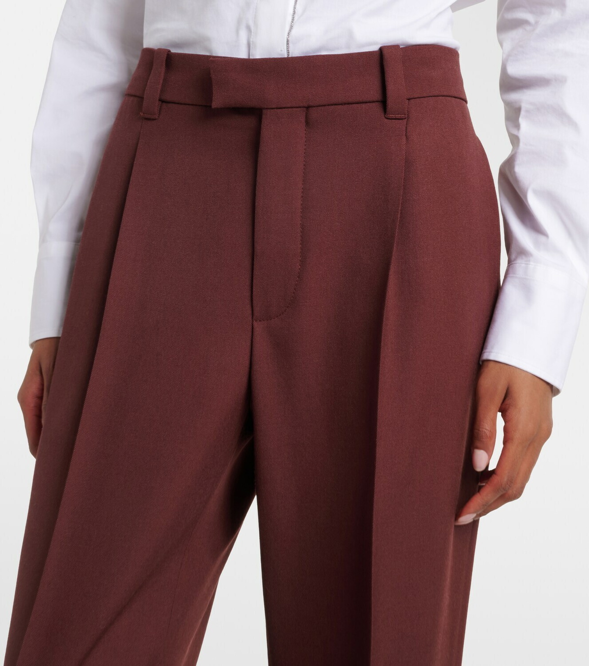 Brunello Cucinelli Monili virgin wool straight pants