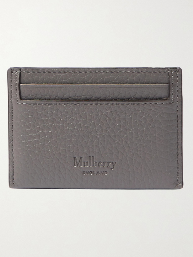 Photo: MULBERRY - Full-Grain Leather Cardholder - Gray