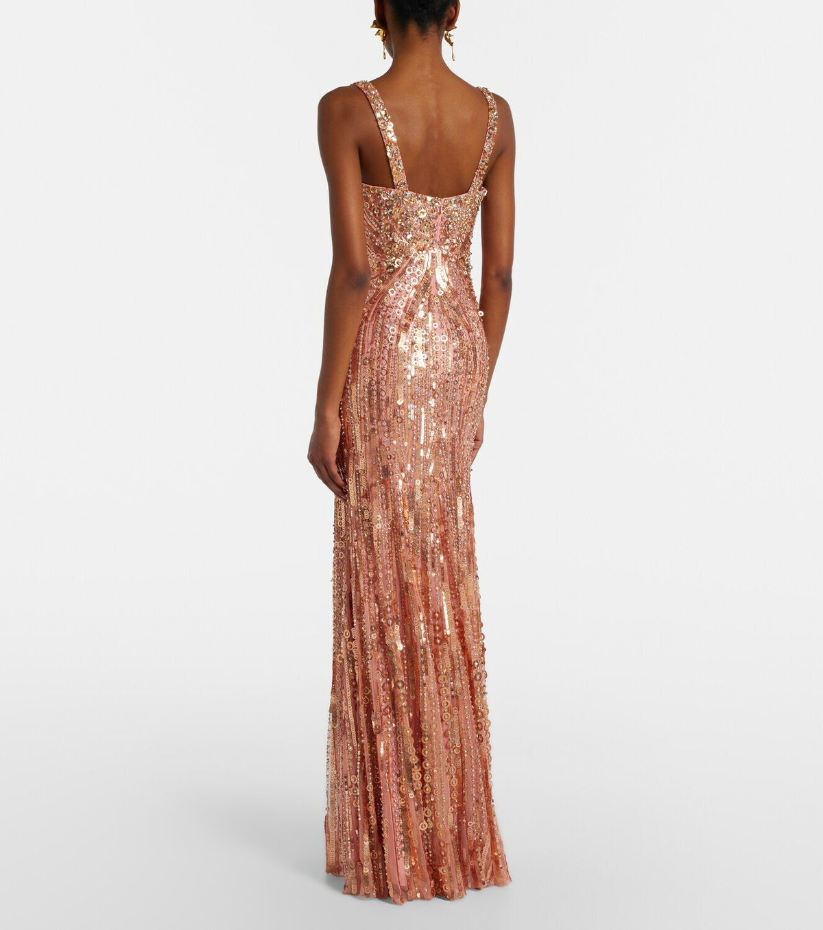 Jenny Packham Da Vinci embellished bustier gown