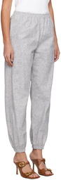 Bottega Veneta Gray Printed Leather Pants