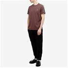 Fred Perry Men's Contrast Tape Ringer T-Shirt in Brick/Warm Grey