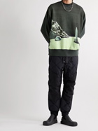 UNDERCOVER - Printed Cotton-Jersey Sweatshirt - Green