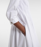 'S Max Mara Pleated cotton poplin shirt dress