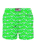 MC2 Saint Barth Man Light Fabric Swim Shorts With Tequila Print