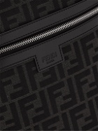 Fendi - Leather-Trimmed Monogrammed Canvas Backpack
