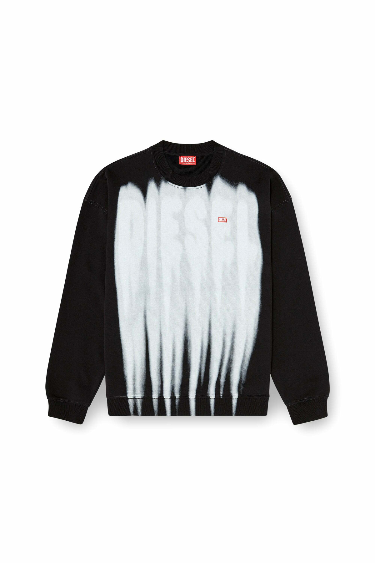 Diesel Cotton sweatshirt with graphic print - Sweaters - Man -