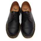 Comme des Garcons Homme Deux Black Dr. Martens Edition Made In England Straight Toe Cap Derbys