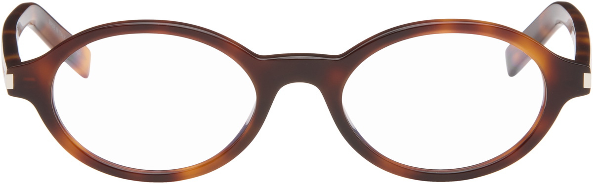Saint Laurent Brown SL 751 Jeanne Round Oval Glasses