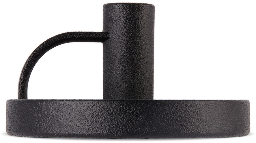 Departo Black Cast Iron Low Candle Holder
