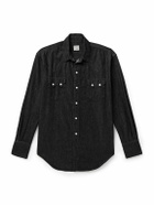 OrSlow - Cotton-Chambray Western Shirt - Black