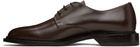 Common Projects Brown Polished Leather Derbys