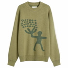 Heresy Men's Early Man Knit Crew in Green