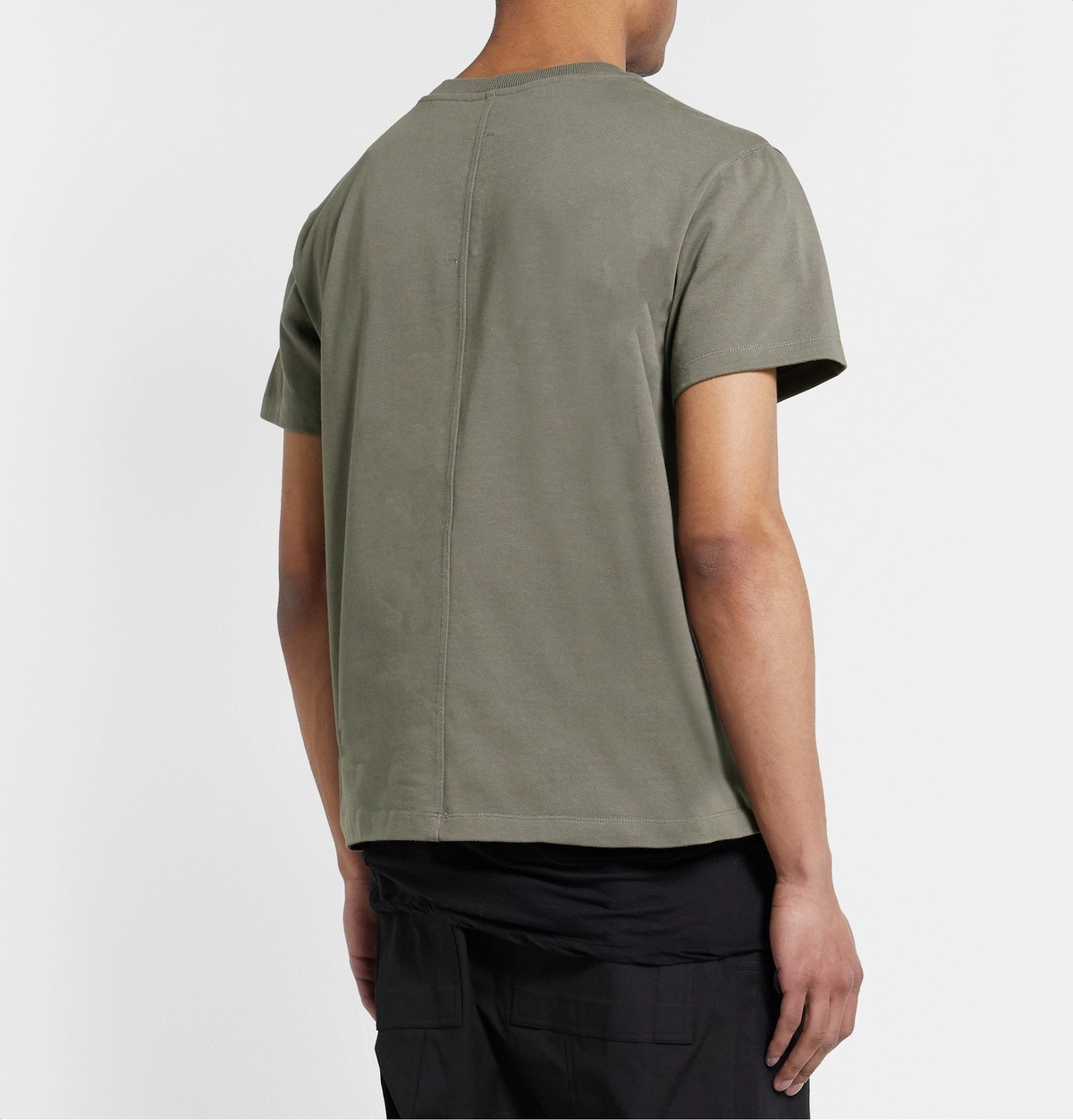 Rick Owens - Printed Cotton-Jersey T-Shirt - Gray Rick Owens