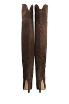 Casadei High Heels Boots In Brown Suede
