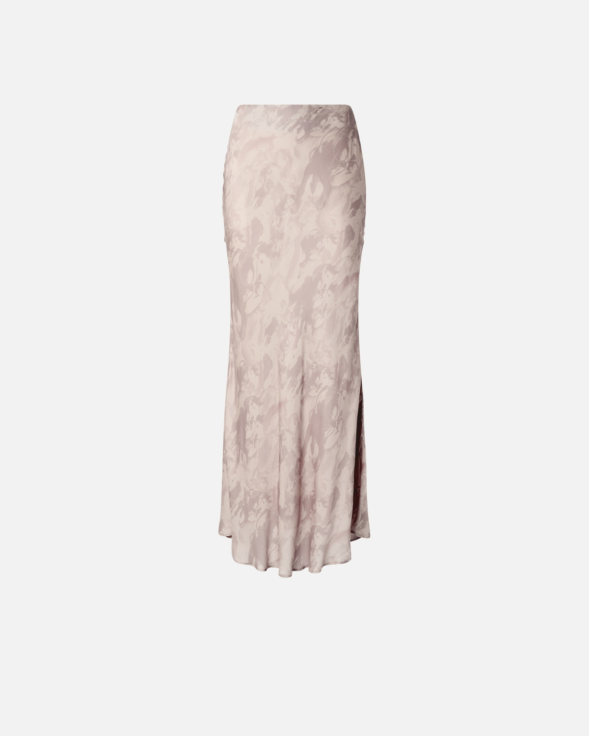 Pinko Reimagine By Pinko X Patrick Mc Dowell Glossy Long Skirt With Horse Print Pink/Nude